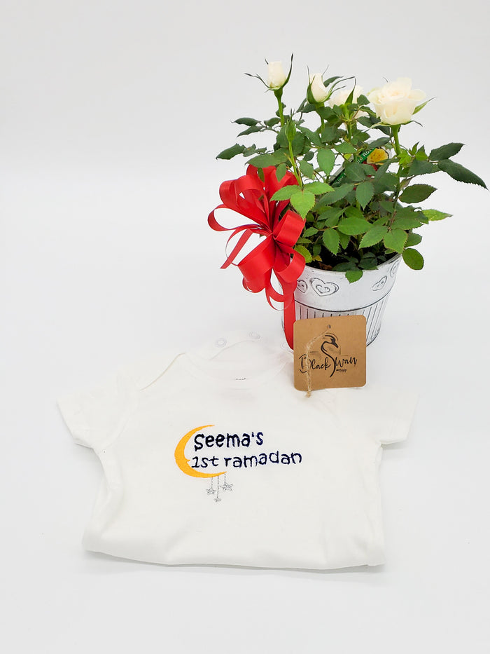 First Ramadan - Embroidered Baby onesie/bodysuit - Baby clothing - Perfect gift