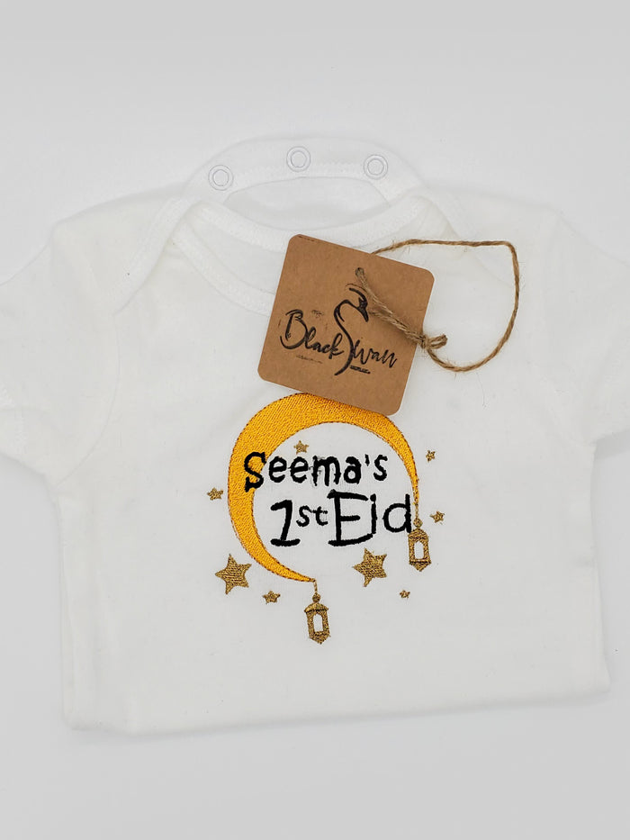 First Eid (Embroidered Baby onesie/bodysuit)