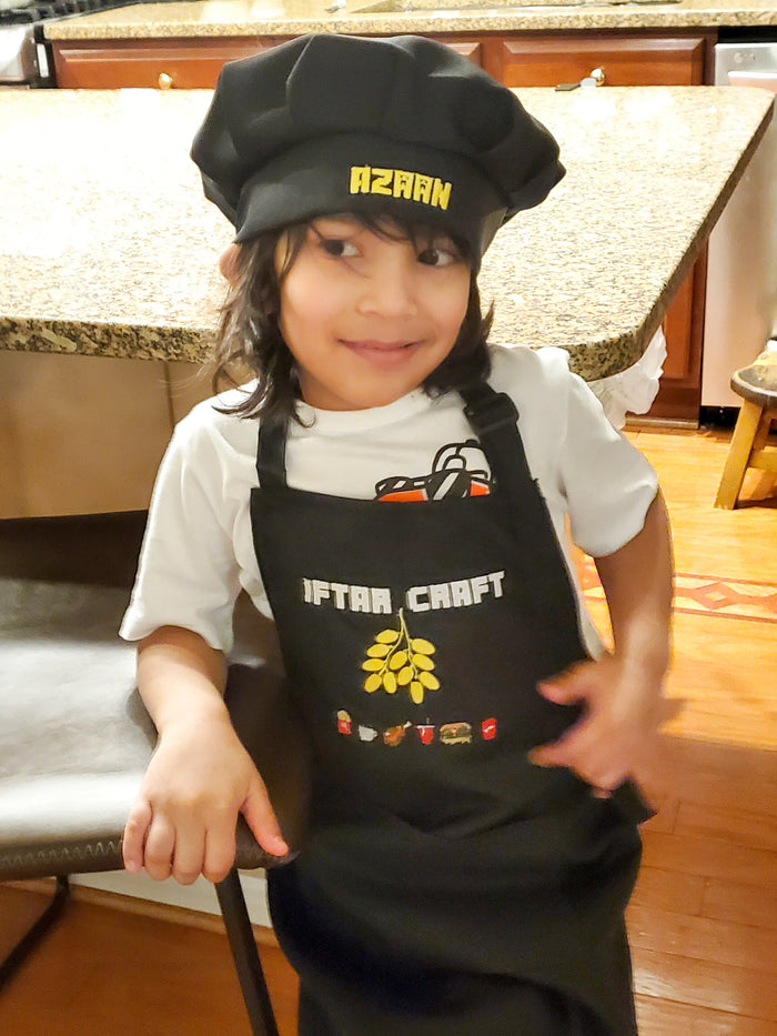 Iftar Craft - personalized apron for boys and girls.