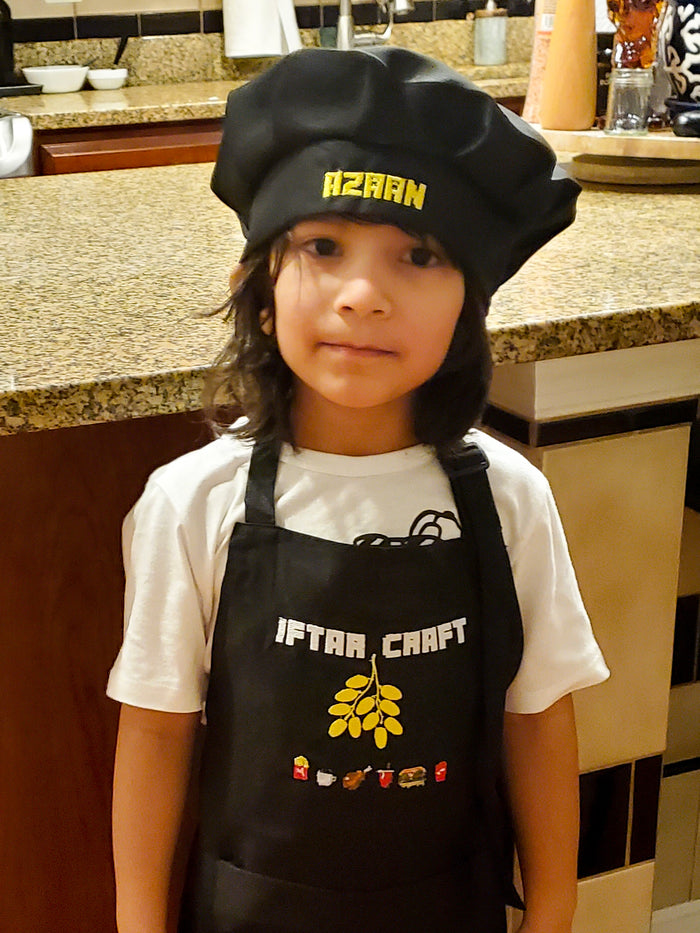 Iftar Craft - personalized apron for boys and girls.