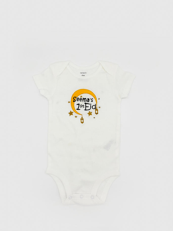 Embroidered baby hot sale onesie