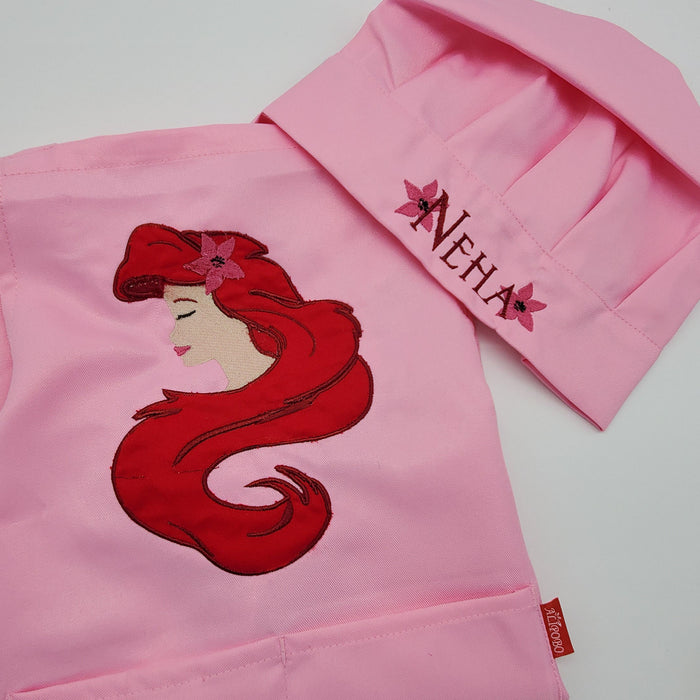 Mermaid - Personalized apron for girls.