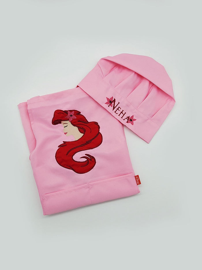 Mermaid - Personalized apron for girls.